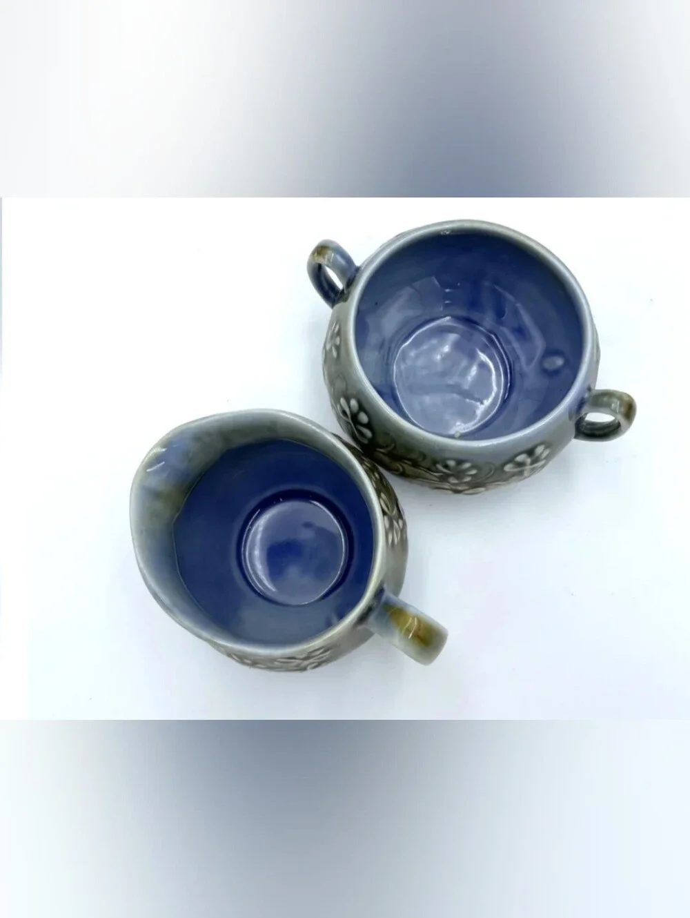 Vintage Irish James Borsey Milk Creamer Jug & Sugar Bowl Pair Set